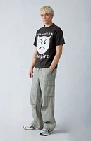 PacSun Olive Canvas Parachute Pants