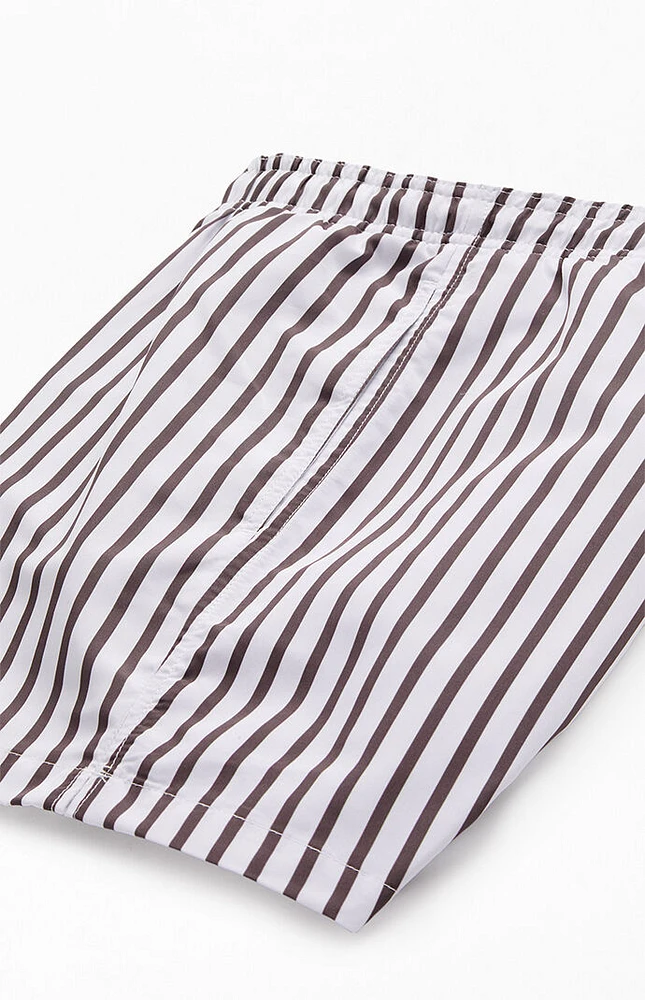PacSun Vertical Stripe 4" Swim Trunks