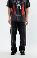 Pacsun Embellished Baggy Carpenter Jeans