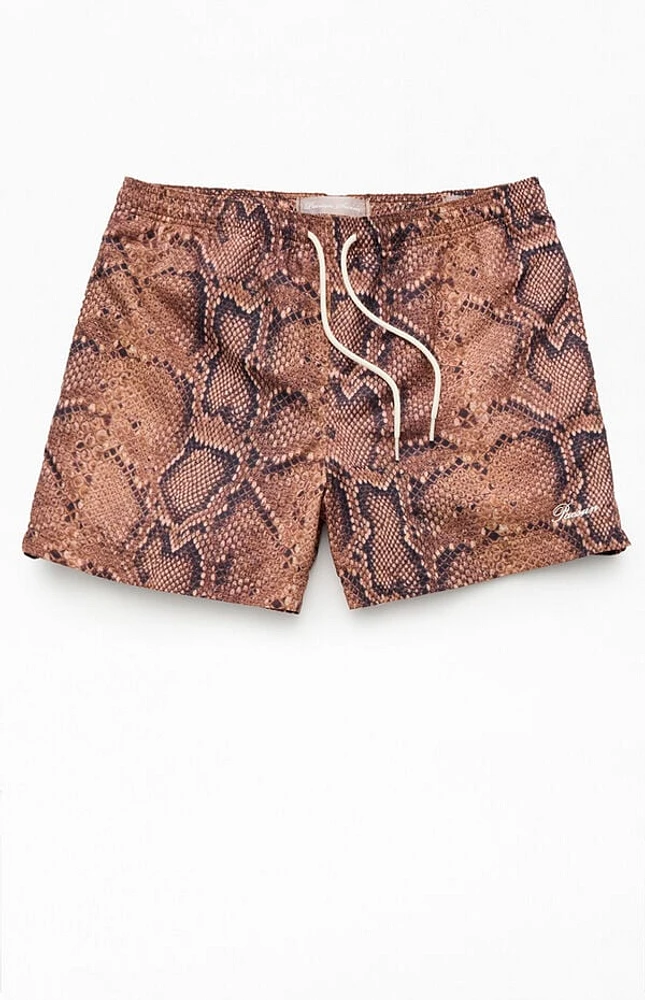 Pacsun Rattlesnake AOP 4.5" Swim Trunks