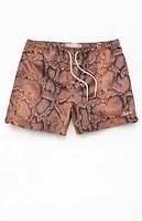 Pacsun Rattlesnake AOP 4.5" Swim Trunks