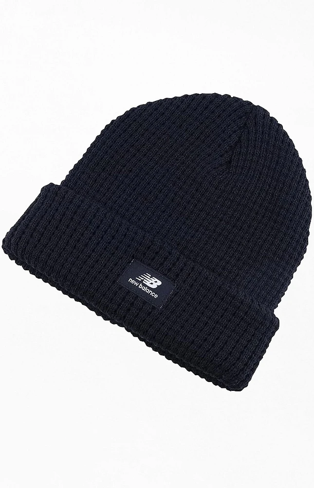 New Balance Knit Waffle Cuffed Beanie