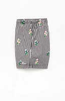 Pacsun Striped Bouquet 4.5" Swim Trunks