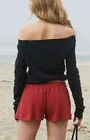 John Galt Red Summer Thermal Shorts