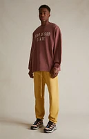 Fear of God Essentials Crimson Heavy Long Sleeve T-Shirt