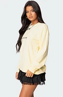 Edikted Honeybee Oversized Long Sleeve T-Shirt