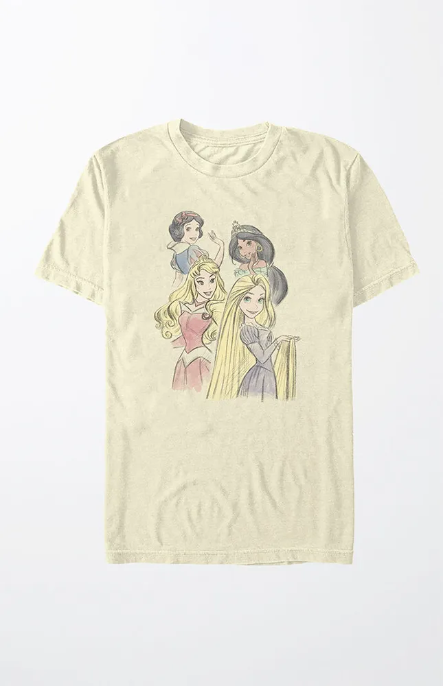 PacSun Disney Princess Sketch T-Shirt