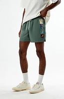 Playboy By Pacsun Ad 5" Swim Trunks