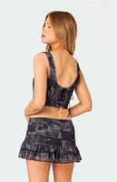 Nightlife Printed Corset Top