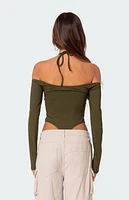 Edikted Taurus Plunge Neck Bodysuit