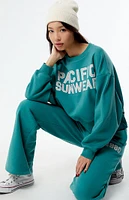 PacSun Bold Pacific Sunwear Cropped Crew Neck Sweatshirt