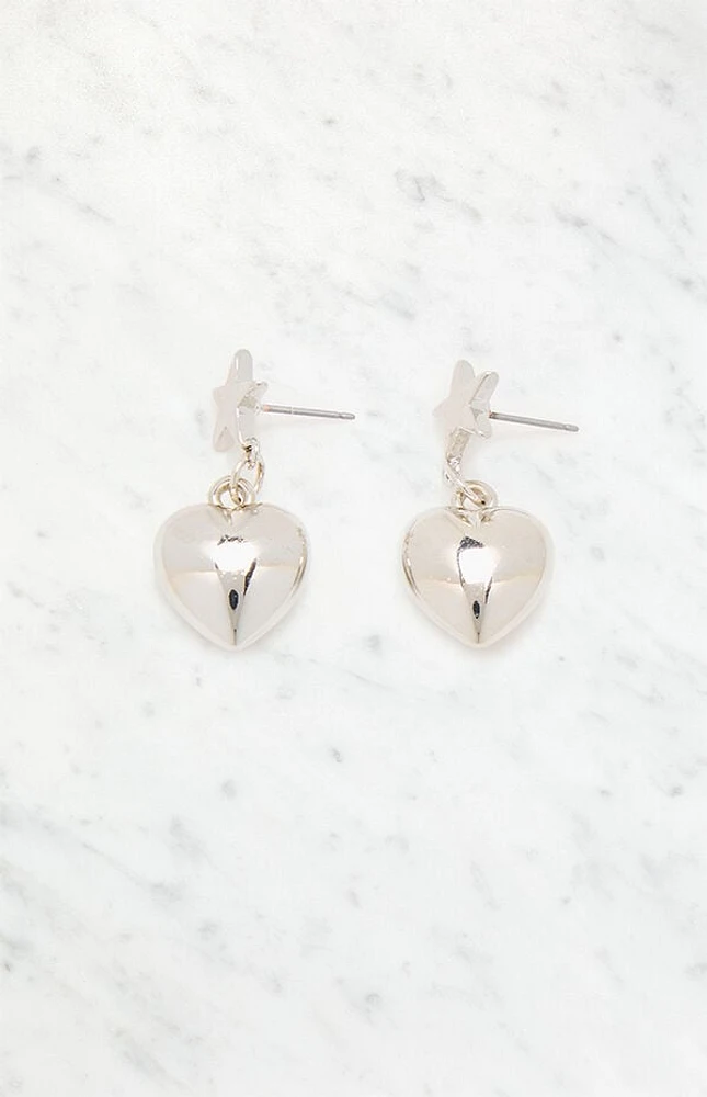 LA Hearts Star Heart Drop Earrings