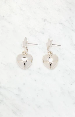 LA Hearts Star Heart Drop Earrings