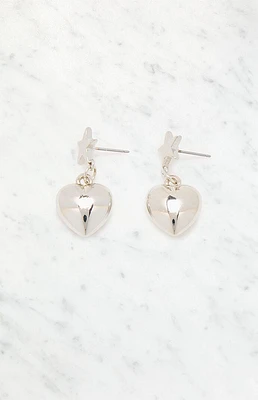 LA Hearts Star Heart Drop Earrings