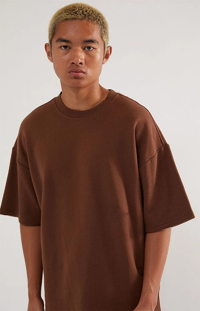 PacSun Dark Brown Dive Fleece T-Shirt