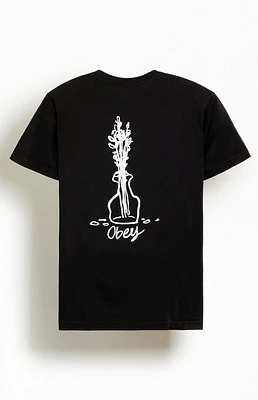 Obey Organic Flower Sketch T-Shirt