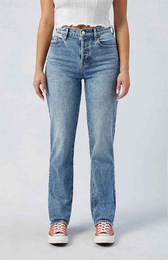 PacSun Stretch Medium Indigo Dad Jeans