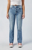 PacSun Stretch Medium Indigo Dad Jeans