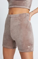 Reebok Taupe Classic Plush Shorts