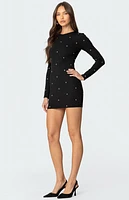 Edikted Solace Studded Mini Dress