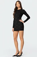 Edikted Solace Studded Mini Dress