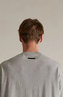 Fear of God Essentials Dark Heather Oatmeal Long Sleeve T-Shirt