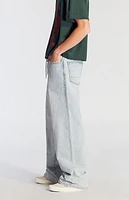 Pacsun Blake Drawstring Extreme Baggy Jeans Light Indigo