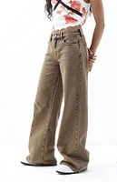 PacSun Lena Brown Low Rise Super Baggy Jeans