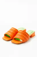 CIRCUS NY Women's Orange Joana Slide Sandals