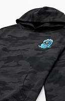 Santa Cruz Kids Black Camo Screaming Wave Hoodie