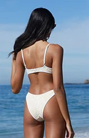 Pacsun Eco Yellow Zebra Juliana Scoop Bikini Bottom