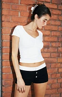 John Galt Thick Ribbed Boyshorts