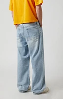 PacSun Indigo Drawstring Extreme Baggy Jeans