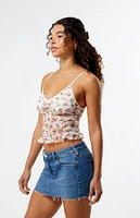 Pacsun Stretch Dark Indigo Micro Denim Mini Skirt