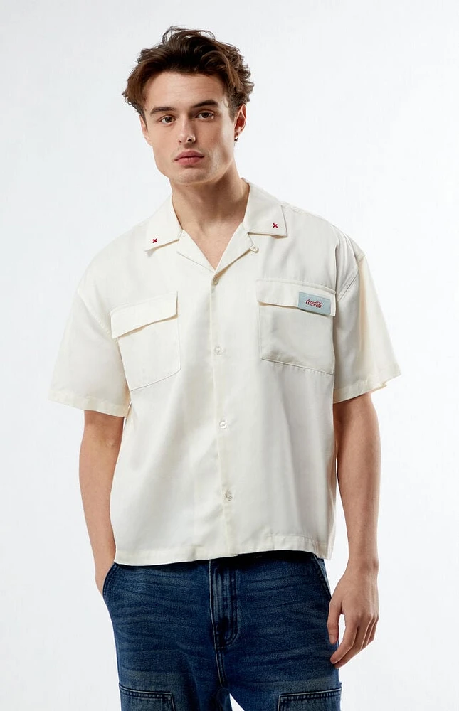 Coca-Cola By PacSun Fountains Woven Camp Shirt