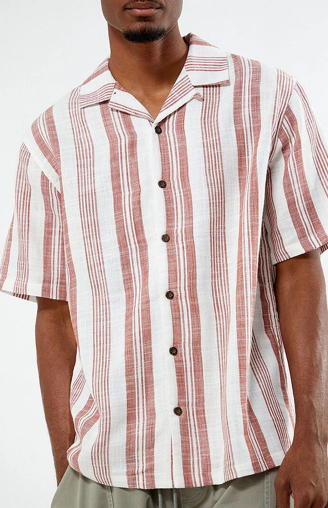 PacSun Striped Camp Shirt
