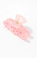 LA Hearts Pink Flower Hair Claw Clip