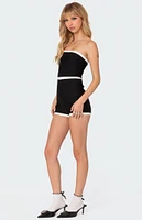 Edikted Kit Contrast Ribbed Romper