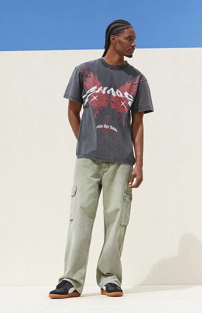 Pacsun Olive Baggy Cargo Jeans