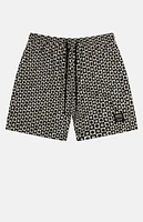 WeSC America Inc Zack Checker Daisies AOP 5" Swim Trunks