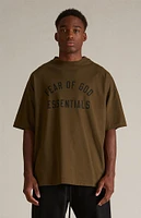 Fear of God Essentials Olive Crew Neck T-Shirt