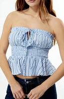 Your Favorite Striped Halter Balloon Top