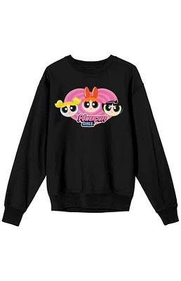 Powerpuff Girls Pink Heart Crew Neck Sweatshirt