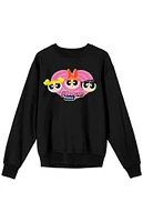 Powerpuff Girls Pink Heart Crew Neck Sweatshirt