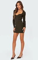 Edikted Amber Knit Mini Dress