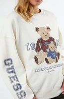 Bear Oversized Crew Neck Sweatshirt