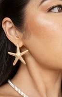 Ettika Statement Starfish Stud Earrings