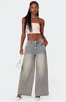 Edikted Super Baggy Wide Leg Jeans