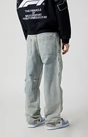 PacSun Light Indigo Baggy Cargo Jeans