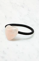 LA Hearts Heart Stone Hair Tie